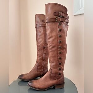 Sam Edelman Brown Leather Over The Knee Boots